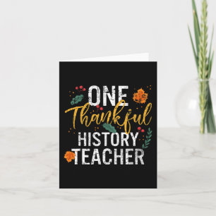 Carte Un professeur d'histoire reconnaissant Cute automn