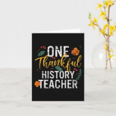 Carte Un professeur d'histoire reconnaissant Cute Fall T (Fleur jaune)