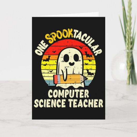 Carte Un professeur d'informatique absolument effrayant  (Devant)