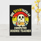 Carte Un professeur d'informatique absolument effrayant  (Fleur jaune)