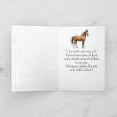 Carte Un quart de cheval Personnalité Anniversaire (Intérieur)
