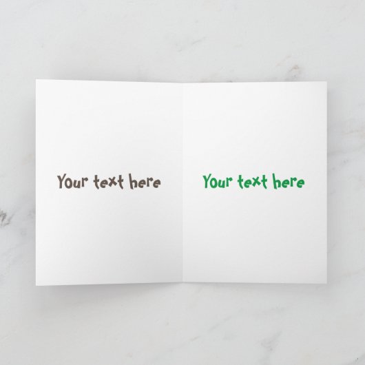 Carte Un rat brun mignon pouce vers le haut dessin animé (Intérieur)