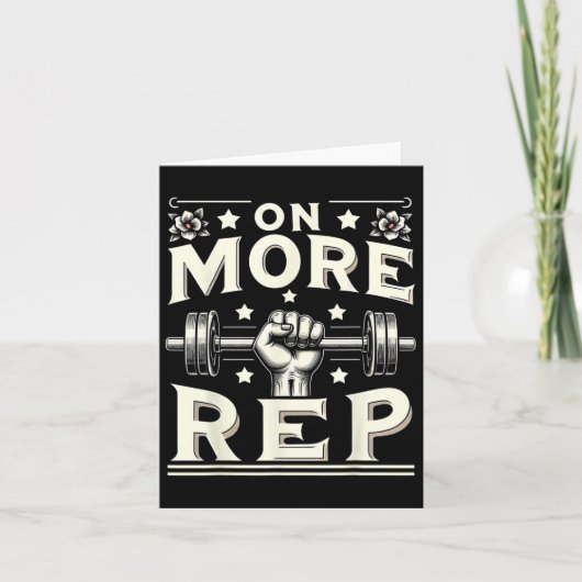 Carte Un Rep Barbell Bodybuilding 1 (Devant)