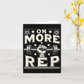 Carte Un Rep Barbell Bodybuilding 1 (Fleur jaune)