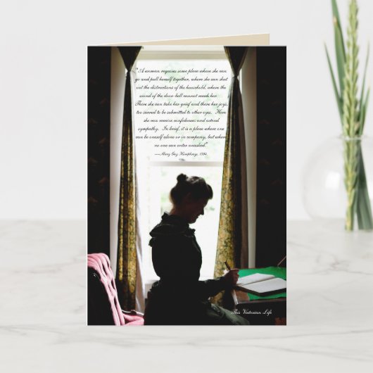 Carte Un repaire de femmes—citation victorienne (Devant)