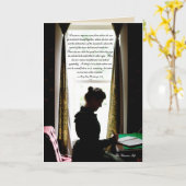 Carte Un repaire de femmes—citation victorienne (Fleur jaune)