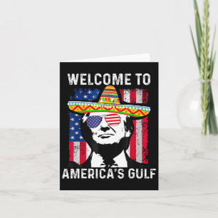 Carte Un retour dans le Golfe amusant Trump Mexique