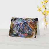 Carte Un rêve bleu (Fleur jaune)