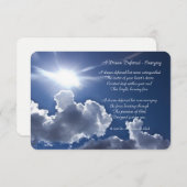 Carte " Un rêve reporté - Émergent" 3x5 Matte (Devant / Derrière)