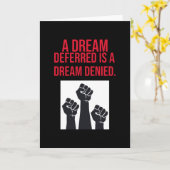 Carte Un rêve reporté est un rêve refusé Citation (Fleur jaune)