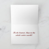 Carte Un rose, Bonne Fête des Mères ! (Intérieur)