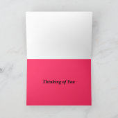 Carte Un rose en fleur (Intérieur)