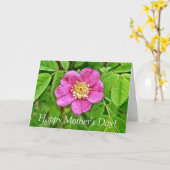 Carte Un Rose sauvage (Fleur jaune)
