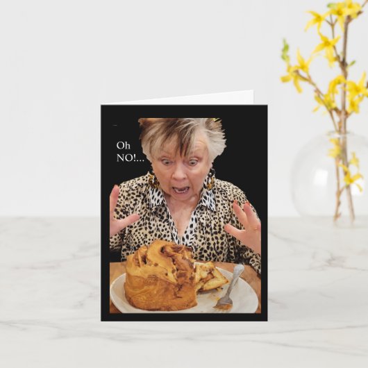 Carte Un rouleau géant de cannelle (Fleur jaune)