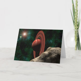 Carte Un Saturne comme une planète