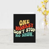Carte Un singe n'arrête pas le spectacle (Fleur jaune)