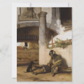 Carte Un soldat garde une porte avec son chien d'animal  (Devant)