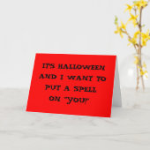 CARTE UN SPELL SUR "VOUS" POUR HALLOWEEN (AMOUR) (Fleur jaune)
