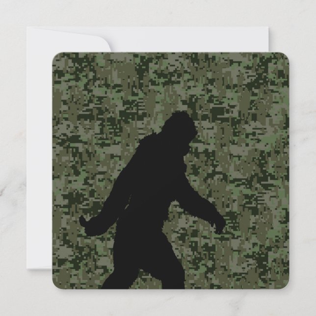 Carte Un squatchin pour le camouflage numérique d'Olive (Devant)