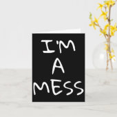 Carte Un stress anxieux de dépression du mess (Fleur jaune)