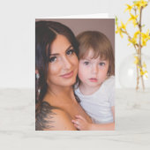 Carte un-supérieure de nouveau bébé (Fleur jaune)