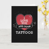 Carte Un tatouage pour la Saint-Valentin (Fleur jaune)