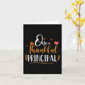 Carte Un Thanksgiving Principal De L'École Chute Thanksg (Fleur jaune)