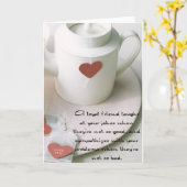 Carte Un thé d'ami loyal (Fleur jaune)