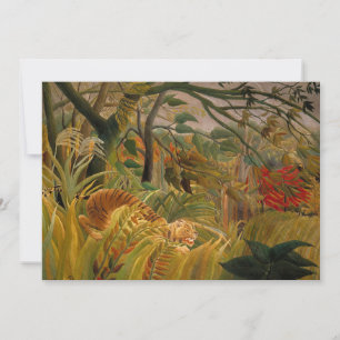 Carte Un tigre dans une tempête tropicale Henri Rousse