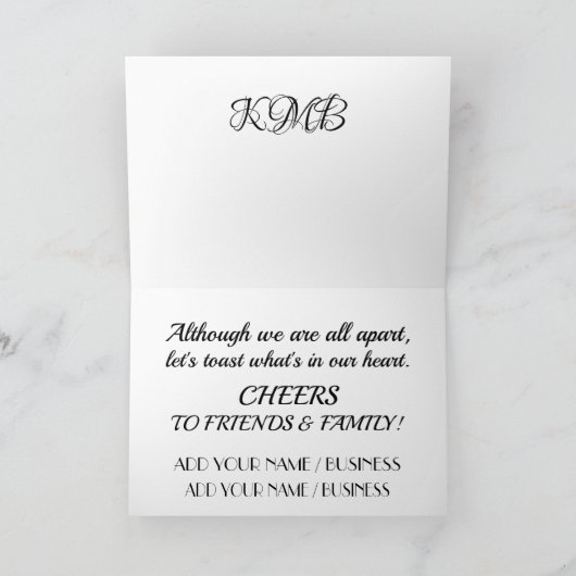 Carte Un Toast Lointain (Intérieur)