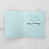 Carte Un toast pour vous un anniversaire unique (Intérieur)