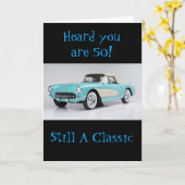 CARTE ****UN TOUR CLASSIQUE 50**** JEUX ANNIVERSAIRE (Fleur jaune)