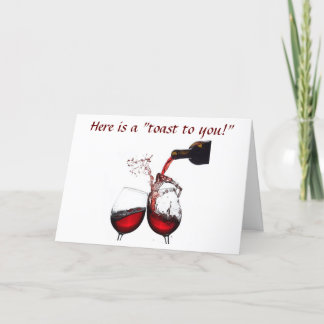 CARTE UN "TOUR D'ANNIVERSAIRE" DE VIN À "VOUS"