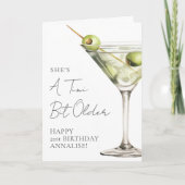 Carte Un tout petit peu plus vieux Martini Joyeux Annive (Devant)