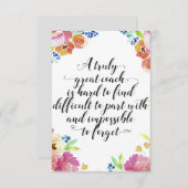 Carte Un très bon devis d'entraîneur Entraîneur merci ca (Devant / Derrière)