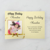 Carte Un très grand anniversaire heureux (Intérieur)