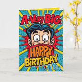 Carte Un très grand anniversaire heureux (Fleur jaune)