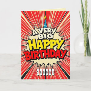 Carte Un très grand anniversaire heureux
