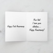 CARTE UN TRÈS HILLARIEUX 1ER ANNIVERSAIRE DE SALUT (Intérieur)