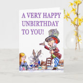 Carte Un Unbirthday très heureux à vous (Fleur jaune)