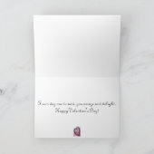 Carte Un Valentin pour une fille spéciale personnalisabl (Intérieur)