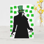 Carte Un vampire le jour de la Saint Patrick (Fleur jaune)