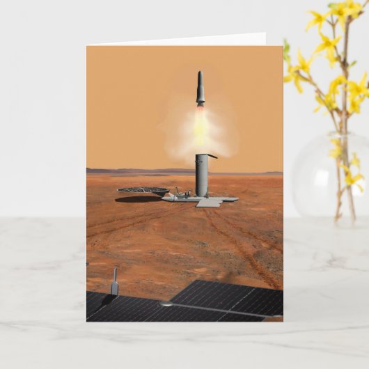 Carte Un Véhicule Ascent Quittant Mars. 2 (Fleur jaune)