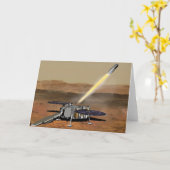 Carte Un Véhicule Mars Ascent A Été Lancé Depuis Mars. (Fleur jaune)