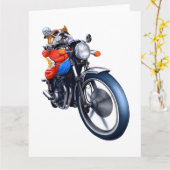 CARTE UN VÉLO D'ÉQUITATION (Fleur jaune)