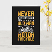 Carte Un Vieux Homme En Frappe (Fleur jaune)