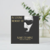 Carte Un visage endormi à mi-ombre (Debout devant)