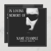 Carte Un visage endormi à mi-ombre (Devant / Derrière)