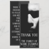 Carte Un visage endormi à mi-ombre (Devant / Derrière)