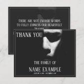 Carte Un visage endormi à mi-ombre (Devant / Derrière)